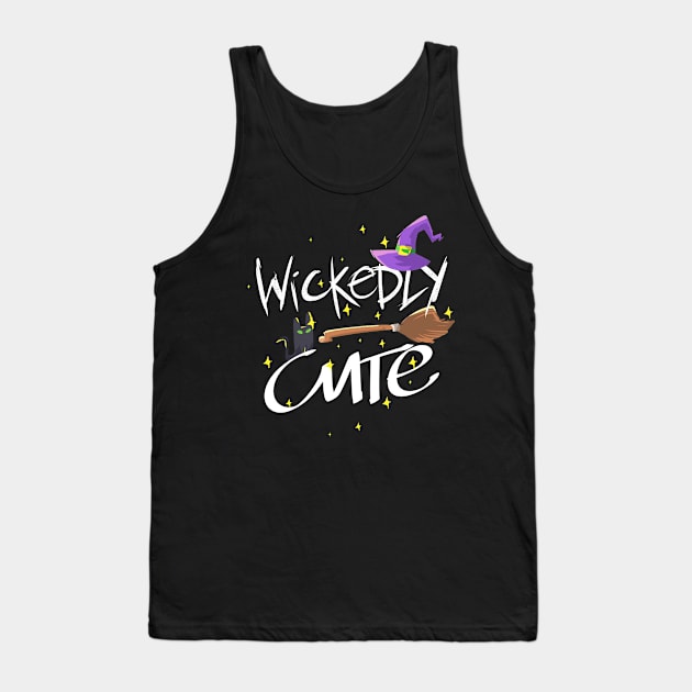 Halloween Witch Wickedly Cute Tank Top by TheBestHumorApparel